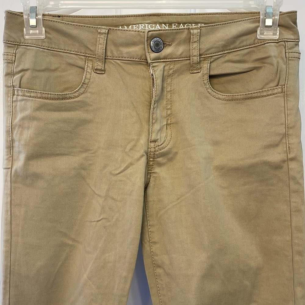 AE khaki skinny jeggings